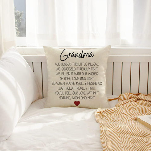 18x18 Inch, Ogiselestyle Grandma Gifts Pillow Covers Decorative Home Throw Pillow Case, Grandma Birthday Gifts from