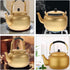 Vintage Aluminum Kettle, Large Induction Teakettle with Handle Design for Water Heating, Metal Tea Kettle