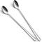 IQCWOOD Ice Tea Spoons, 9-Inch Long Handle Spoons, Stirring Spoon for Ice
