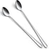 IQCWOOD Ice Tea Spoons, 9-Inch Long Handle Spoons, Stirring Spoon for Ice