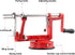 Apple Peeler Corer, Long lasting Chrome Cast Magnesium Alloy Apple Peeler Slicer Corer with Stainless Steel Blades