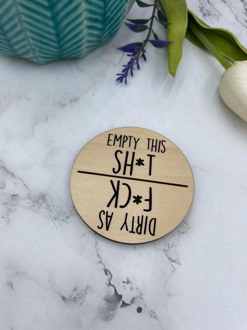 Dishwasher Magnet Clean Dirty Sign, Kitchen Organization and Storage, Farmhouse Kitchen Decor and Accessories, New Home Essentials, First Apartment Must Haves, Home Decor, Kitchen Accessories, Empty by Pretty Inappropriate
