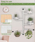 3-Tier 160 Window Plant Shelves, Rotating Indoor Wall Mounted Plant Holder Shelf for Haning Multiple Plants, Floating
