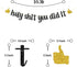 Black Glitter Holy Shit You Did It Banner - Congrats Grad Sign - Funny Graduation Party Decorations
