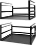 Nxconsu 2Pack Under Shelf Storage Basket Organizer, Heavy Duty Hanging Holder for Cabinet Pantry Kitchen, Black