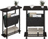 3 Narrow Side Table, Tier Small Side Table for Small Spaces, Morden Slim End Table with with Storage Holder, Narrow