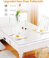 VeeCano 28X48 Inch 1.5mm New Clear Table Pads for Dining Room Table Transparent PVC Table Cover Protector Heat