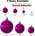 Set of 36pcs Fuchsia 1.6" Small Shatterproof Christmas Balls Ornaments for Tree Birthday Halloween Wedding Decorations