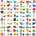 Generic 102 Pcs Mini Random 3D Printed Animal Figurines Set, Flexible Articulated Fidget