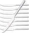 KINGSTONE Sharp Steak Knives, German Stainless Steel Set of 8 with Full-Serrated Blade, 9.4-Inch Design