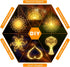 Galavasen Outdoor,5Pack 1000LED 8 Solar Firework Lights Modes Solar Hanging Firework Fairy String Lights Remote
