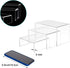 Cerpourt 2 Sets Risers(4",5",6") ((4"x5"x6") Acrylic Display Product Stand Clear Risers)