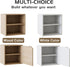 4 2 2 Garden you Cube Storage Organizer Shelf, Tiers Stackable Bookshelf, Wooden Display Bookcase with Cube Storage