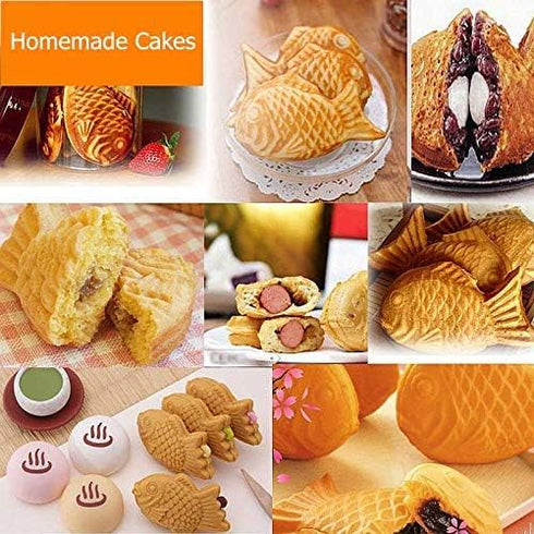 Cake Pan Waffle Maker - Aluminum Alloy Non-stick Waffle Cake Baking Mold Plate (Fish Mould)