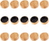 OLYCRAFT 15Pcs Wood Spice Jars Lids, Bamboo Lid Fits 4 Oz Square Spice Jars, Kitchen Organization