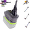 URUN 2-in-1 V7/8 Adapter for Ryobi 18V Lithium Battery to Dyson V7/8 Handheld Vacuum Cleaner Compatible