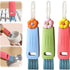 3Pcs 3 in 1 Cup Lid Cleaning Brush, New Crevice Cleaning Brush for Tight Spaces, Portable Cleaner with Straw Brush