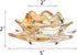 Holders,Set 8,Gold GOLDEAL Lotus Tealight Candle of Glass,Tea Light Holders,Votive Candle Holders Bulk,Pillar Candle