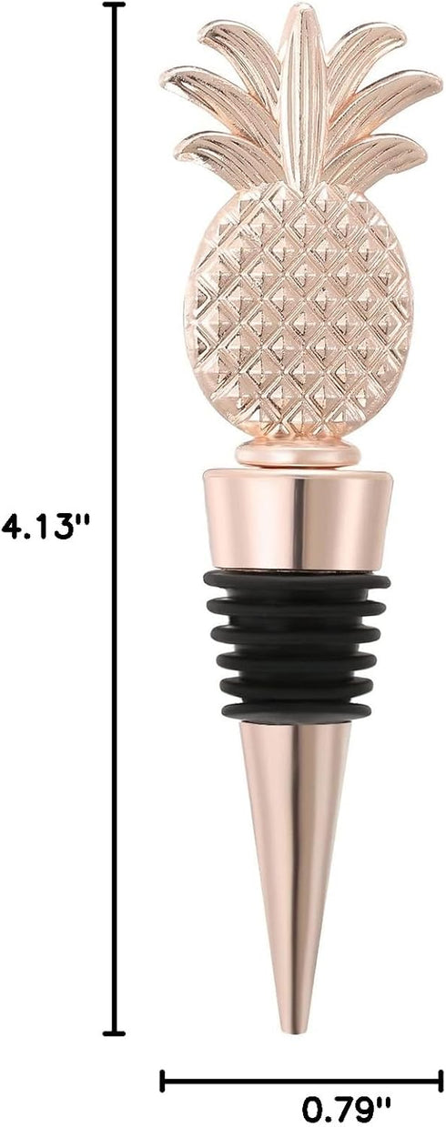 VIDACONTIGO 15 15) PCS Pineapple Wine Bottle Stoppers for Wine Bottles, Beach Party Favors, Baby Shower & Wedding