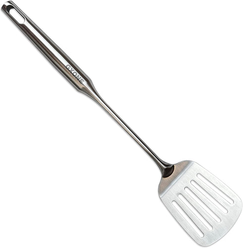 Stainless Steel Slotted Spatula, Cooking Utensil for Kitchen Use, Silver, 14.9 Inch