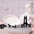 48 Pieces Mini Easel Stands, Plastic Plate Stand Holder, Display Picture Easel Stand for Collectibles, Weddings