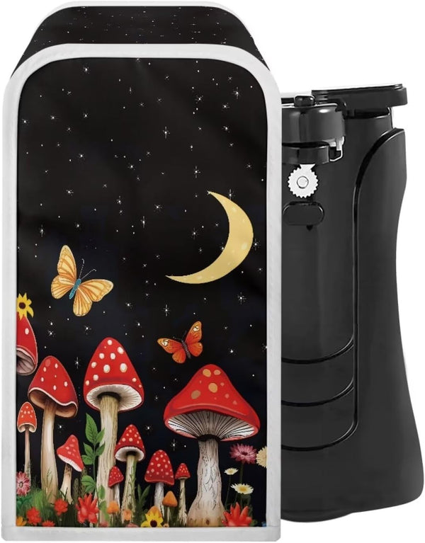 Mushroom Moon Electric Can Opener Dust Cover, Durable Removable and Washable Kitchen Decor