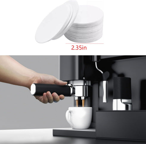 500 Count Replacement Paper Filters, Round Disposable Micro-filters for Aeropress Coffee Makers, Compatible with Tea