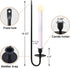 Set 2, Yollzey Candle Wall Sconces of Flameless Candles Black Wall Candle Holders with Remote Control, Battery Operated