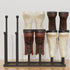 Tigerden 22.5 Inches Free Standing Shoe Racks, Tall Black Metal Boot Rack Organizer