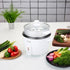 8 (RC-8R) Tayama Rice Cooker with Steam Tray Cups, White
