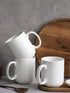 20 oz Set 6 Set, DOWAN Large Coffee Mugs with Handle, Ceramic Cup of for Tea Hot Cocoa, Mug Gifts Soft White