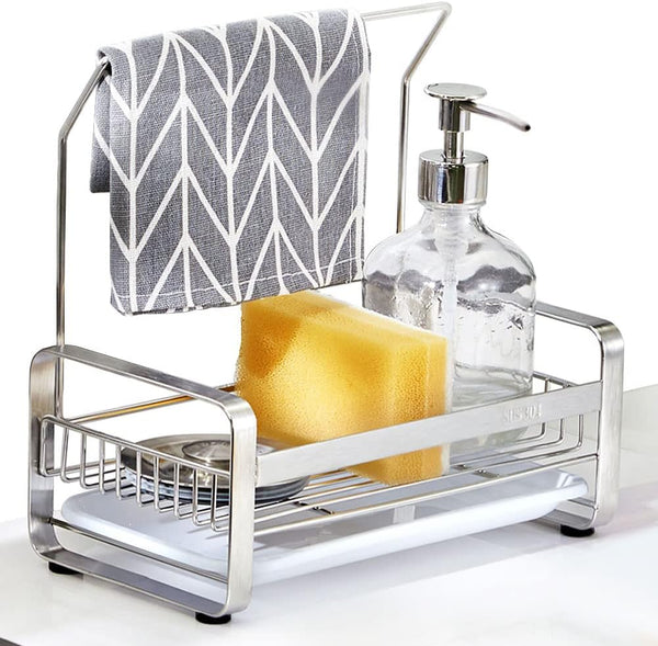 kaileyouxiangongsi Sponge Holder - Kitchen Sink Organizer - Sink Caddy - Sink Tray