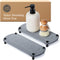 2PCS Water Absorbing Stone Soap Tray for Kitchen Bathroom Sink, Quick Dry