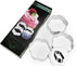NEWLINE NY Stainless Steel Dessert Rings, 4 Pcs, Flower Shape Molded Appetizers, Salads, Pastries
