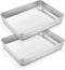 TeamFar Small Lasagna Pan Set of 2, 10.5’’ x 8’’ x 2’’ Stainless Steel Brownie Cake Pan for Baking and Roasting