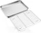 E-far Stainless Steel Baking Sheet with Rack Set, 12.4”x9.7” Cookie Sheet, Non-toxic & Dishwasher Safe