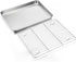E-far Stainless Steel Baking Sheet with Rack Set, 12.4”x9.7” Cookie Sheet, Non-toxic & Dishwasher Safe