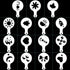 2 Pcs Stainless Steel Dredges and Powdered Shaker - 16 pcs Printing Molds Stencils for Kitchen Baking