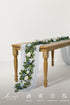 5FT Ling's Moment Dusty Blue Artificial Flower Garland Rose Leaves Floral Garland Arch Flowers Vine Table Centerpieces