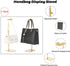 Handbag Display Stand - 2 Pack Stainless Steel Purse Hanging Hook Stands, Adjustable Height Table Ornament for Boutique