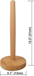 Wooden Paper Towel Holder, Countertop Standing Organizer for Kitchen and Dining Table, Roll Dispenser