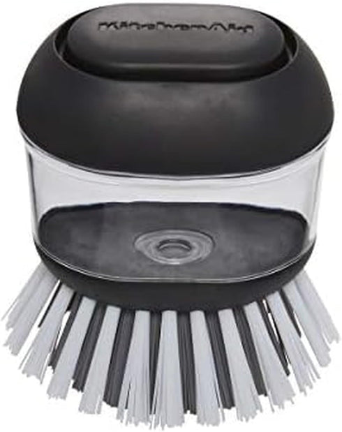 KitchenAid Soap Dispensing Palm Brush with Built in Easy to Fill Soap