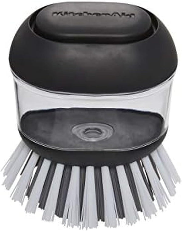 KitchenAid Soap Dispensing Palm Brush with Built in Easy to Fill Soap