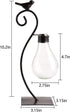 2 Pack Bulb Suwimut Desktop Planter Hydroponics Vase, Plant Propagation Station Planter Vase with Holder, Modern