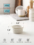 LE TAUCI Ramekins 4 oz, Ceramic Baking Dishes for Creme Brulee, Lava Cake, Pudding, Set of 4