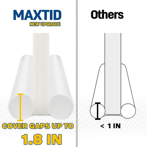 MAXTID Under Door Draft Stopper, Cold Air Blocker for Large Doors, Adjustable Weather Stripping