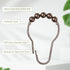 Amazer Decorative Bronze Shower Curtain Hooks - Stainless Steel Rust-Resistant - Set of 12 for Curtains