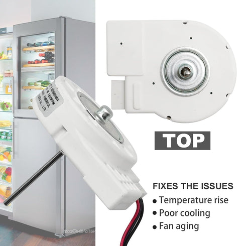 50240401000Q Refrigerator Fan Motor - ZWF-02-4 DC 12V 4W 2100RPM Replaces #5304498691