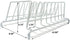 Huji Plates Holder Rack for Pots Pans Lid Organizer, TWO, White for Cabinet, Pantry or Kitchen Counter