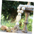 Garneck Wood Bead Garland - Farmhouse Tassels Beads for Rustic Country Decor and Christmas Decoration